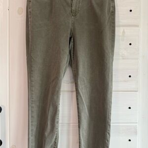 J. Jill Sage Green Boyfriend Jeans
